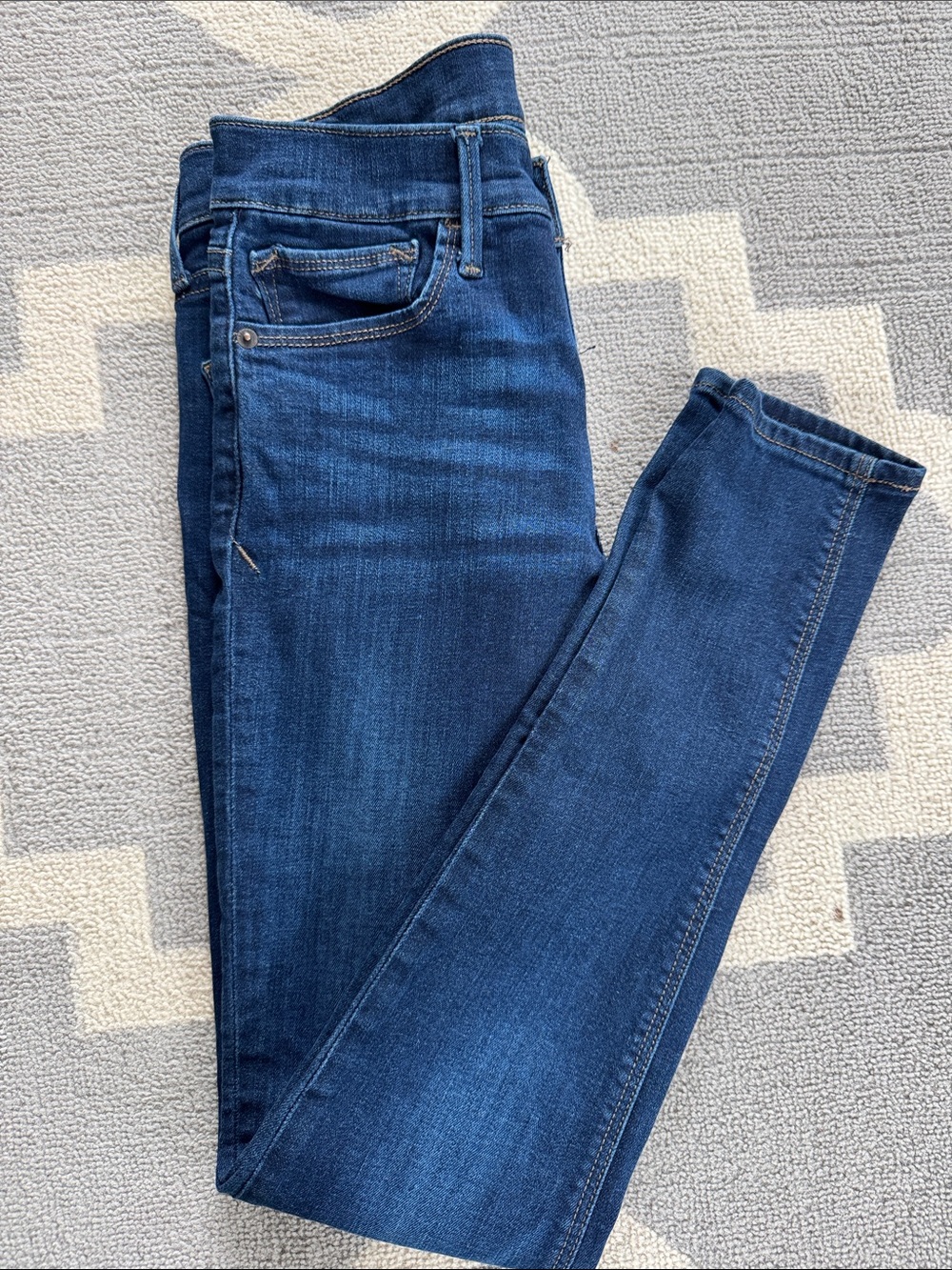 Express Women's Dark Blue Skinny Jeans